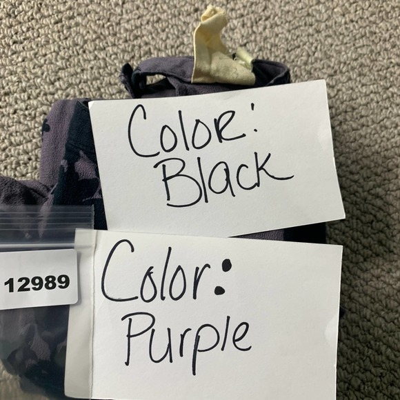 Sea Gypsies Mi Amore Womens Romper Size Medium Purple/Black Floral Cut Out Back - Picture 10 of 10